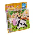 Wooden Blocks for the Youngest Farm Edition