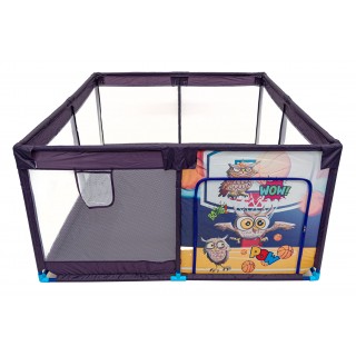 Soft Playpen For Children Rectangle Sports Owl