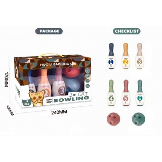 Numbers + Balls Bowling Set
