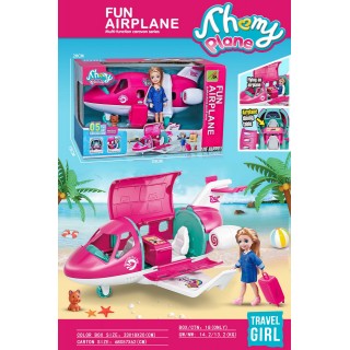 Doll and Plane Set + Accessories