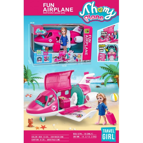 Doll and Plane Set + Accessories