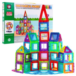 Magnetic Blocks MEGA Set of 184 elements