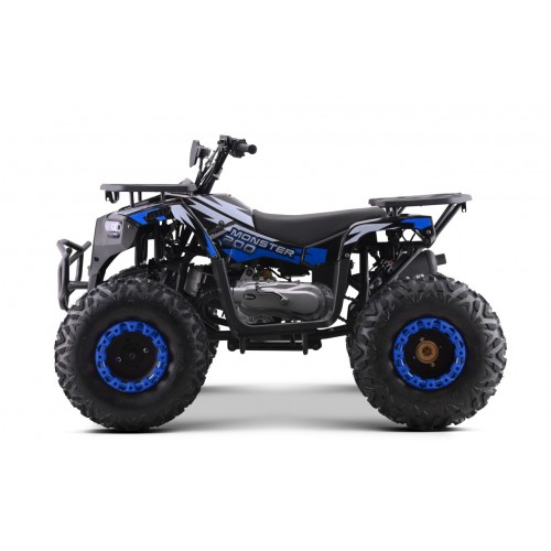 200CC MONSTER Blue Petrol Quad Bike