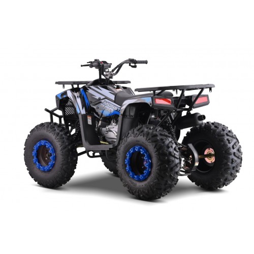 200CC MONSTER Blue Petrol Quad Bike