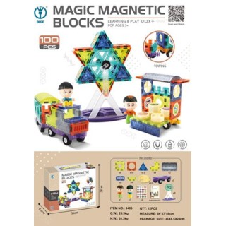 Magnetic Blocks Set of 100 elements