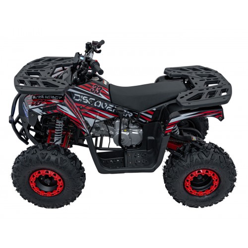 125CC DISCOVERER Red Petrol Quad Bike