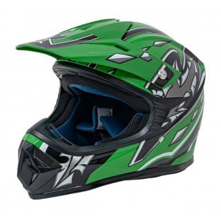 Enduro Motorcycle Helmet Green S