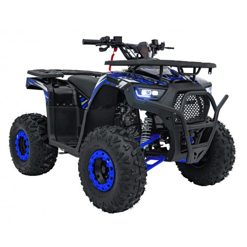 125CC DISCOVERER Blue Petrol Quad Bike