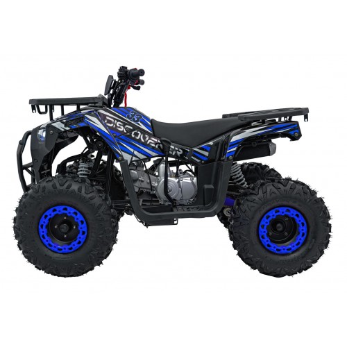 125CC DISCOVERER Blue Petrol Quad Bike