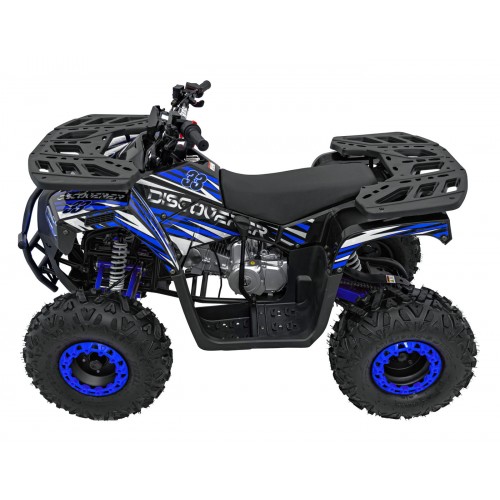 125CC DISCOVERER Blue Petrol Quad Bike
