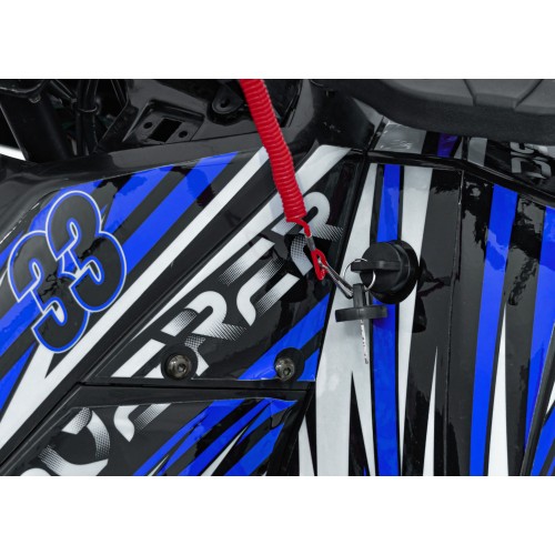 125CC DISCOVERER Blue Petrol Quad Bike