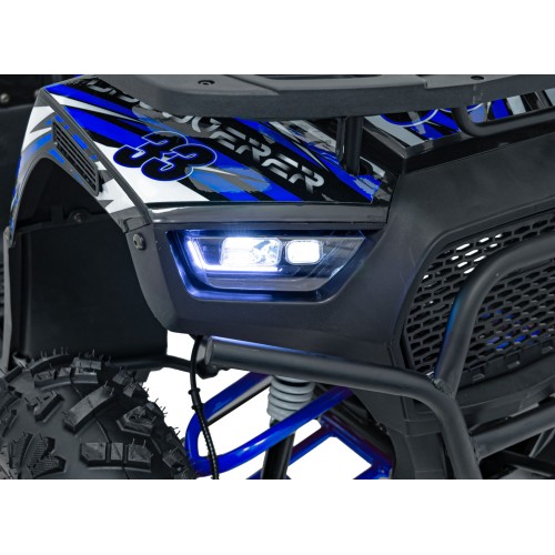 125CC DISCOVERER Blue Petrol Quad Bike