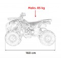 125CC DISCOVERER Red Petrol Quad Bike