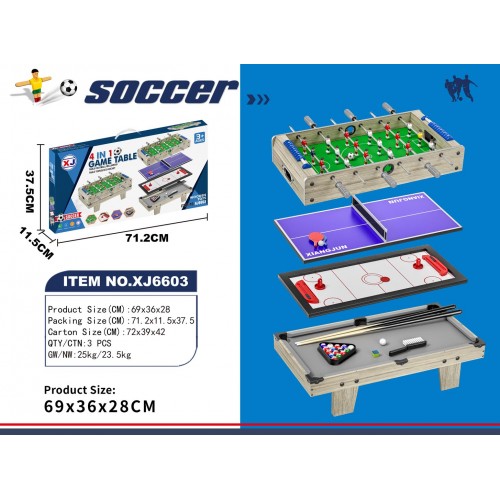 4in1 Gaming Table Table Version Gray