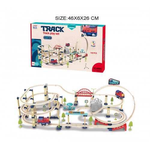 MEGA Train Track Set 146pcs + Accessories