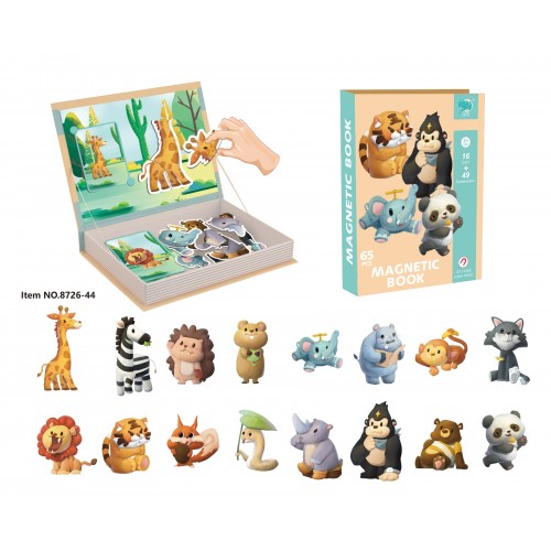 Magnetic Puzzle + Safari Book