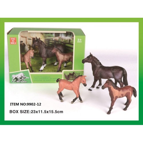 Set of Horse Figurines for Play