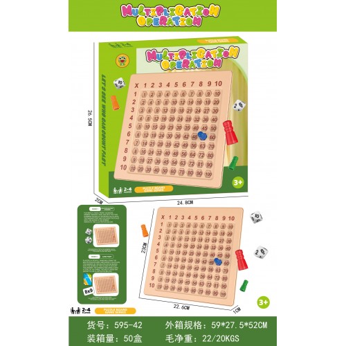 Educational Board for Learning Multiplication