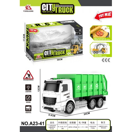 Garbage Truck with Lights and Sounds