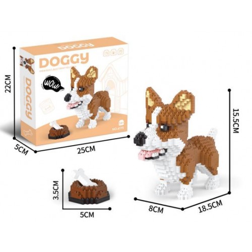 Welsh Corgi 1200 piece building set