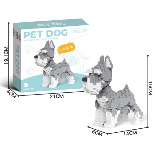 800 piece Schnauzer building set