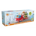 Wooden Tow Truck + Cars