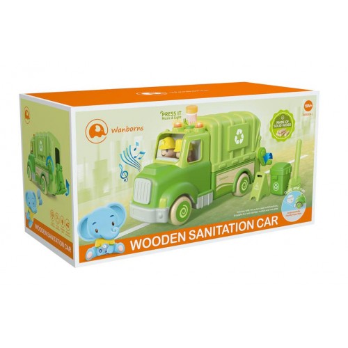 Wooden Garbage Truck