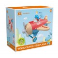 Wooden Airplane Red
