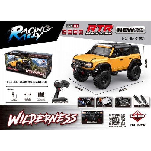 Car R/C WILDERNESS 1:10 Yellow