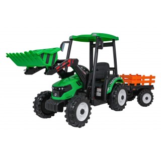 MEGA D68 Tractor Vehicle With Trailer Green