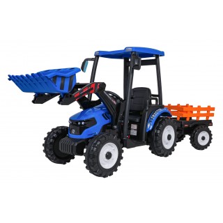 MEGA D68 Tractor Vehicle With Trailer Blue