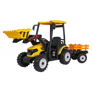 MEGA D68 Tractor Vehicle With Trailer Yellow