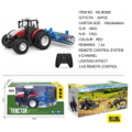 R/C Tractor 1:24 Red with Rake