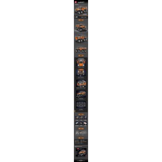 Off-road Vehicle Building Block Set Orange 3062pcs.
