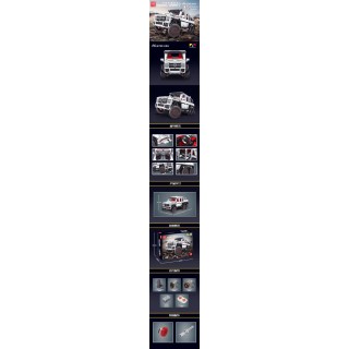 White Off-roader Building Block Set 3825pcs