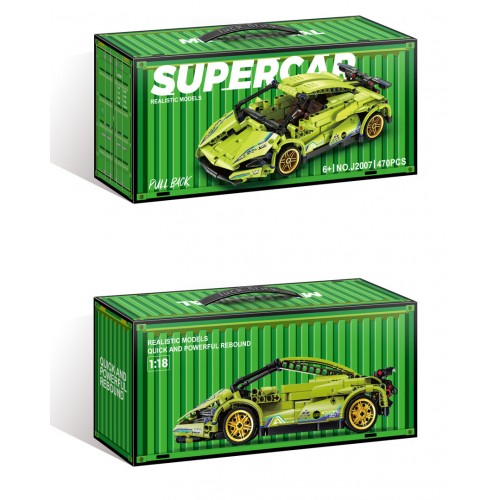 Sports Car Brick Set Green 470pcs.
