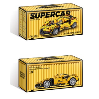 Sports Car Brick Set Yellow 422 pcs.