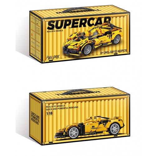 Sports Car Brick Set Yellow 422 pcs.
