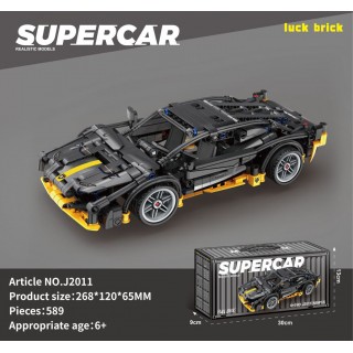 Sports Car Brick Set Black 589pcs.