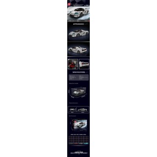 Sports Vehicle Brick Set Silver 388 pcs.