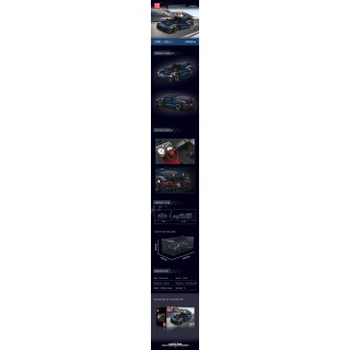 Sports Vehicle Brick Set Black 405pcs.