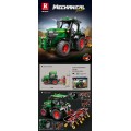 Green Tractor Building Blocks Set + Accessories 1828 pcs.