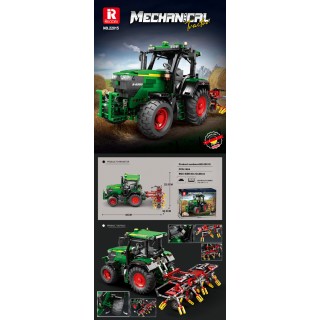 Green Tractor Building Blocks Set + Accessories 1828 pcs.