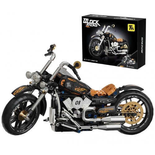 Motorcycle Brick Set Black 455pcs.