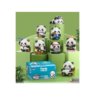 MEGA Panda Block Set 9 Figures