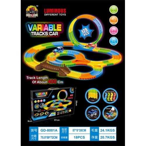 Car Race Track VARIABLE 179pcs.