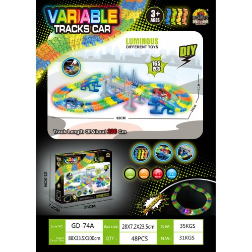VARIABLE 165pcs Car Racing Track