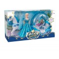Carriage with Horses + Doll Set