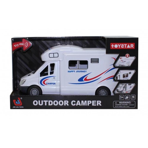 White Camper With Lights and Sound Function