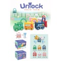 Train Set with Padlock Cars